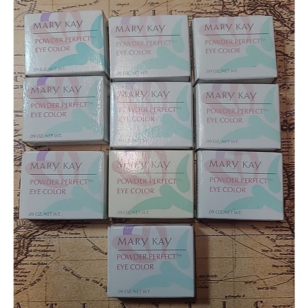 Lot of 10 - Mary Kay~POWDER PERFECT Eye Color New Old Stock LOT E
